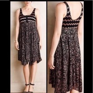 HAZEL by Anthropologie | Black Lace Floral Dress | Size S